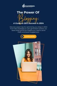 женщина-блогер-название-блога-Сила-блогинга-Руководство-по-SEO-успеху-в-2024-Pinterest-Pin